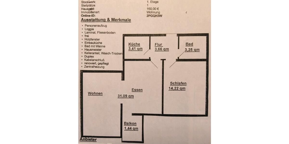 Etagenwohnung Konstanz Konstanz-Fürstenberg - 2.5 Zimmer, 57 m&sup2;, 870&euro; | Angebot:26683039