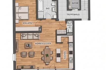 Wohnung Friedrichshafen Ailingen - 2 Zimmer, 88 m&sup2;, 1.200&euro; | Angebot:26574184