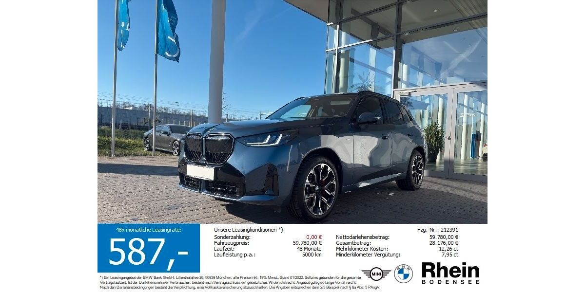 BMW X3 17.760 km 57.890 &euro; Friedrichshafen 88046