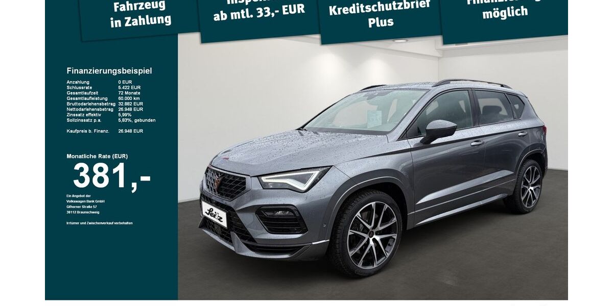 Cupra Ateca 100.120 km 26.948 &euro; Weingarten 88250