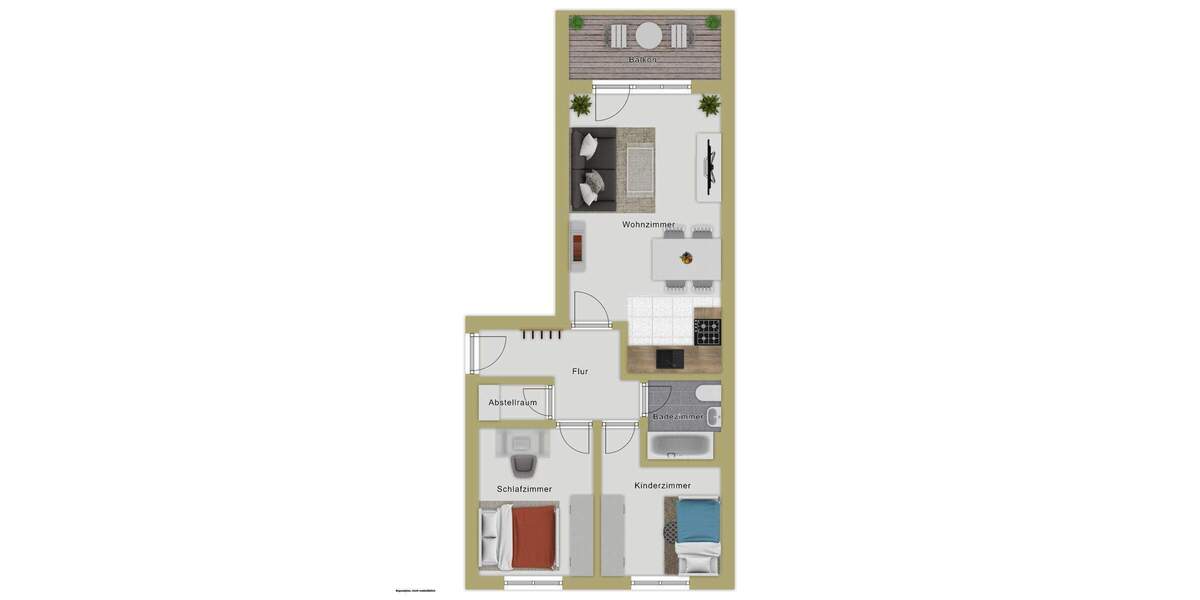 Etagenwohnung Ravensburg / Schmalegg Schmalegg - 3 Zimmer, 68 m&sup2;, 269.000&euro; | Angebot:25693694