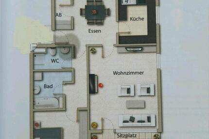 Wohnung Ravensburg Eschach - 2.5 Zimmer, 69 m&sup2;, 1.340&euro; | Angebot:25856669