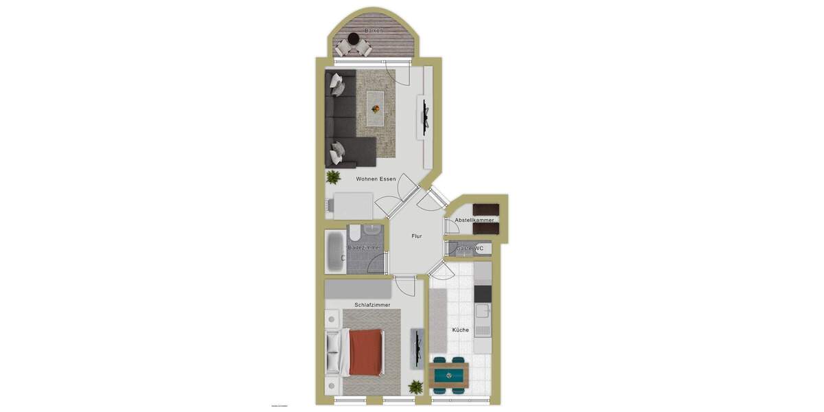 Etagenwohnung Weingarten - 2 Zimmer, 76 m&sup2;, 289.000&euro; | Angebot:25693456