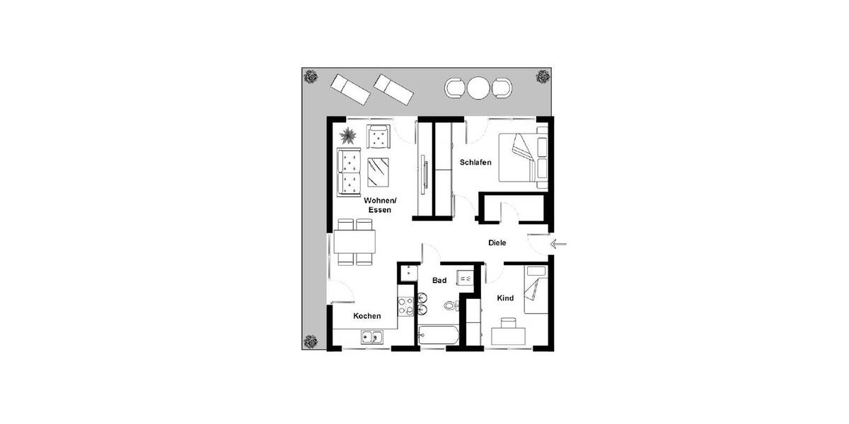 Etagenwohnung Weingarten - 3 Zimmer, 98 m&sup2;, 675.000&euro; | Angebot:25695322