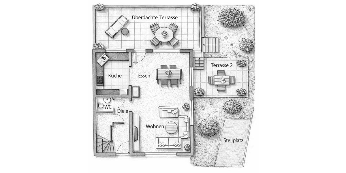 Doppelhaushälfte Bergatreute - 7 Zimmer, 140 m&sup2;, 542.000&euro; | Angebot:25739946