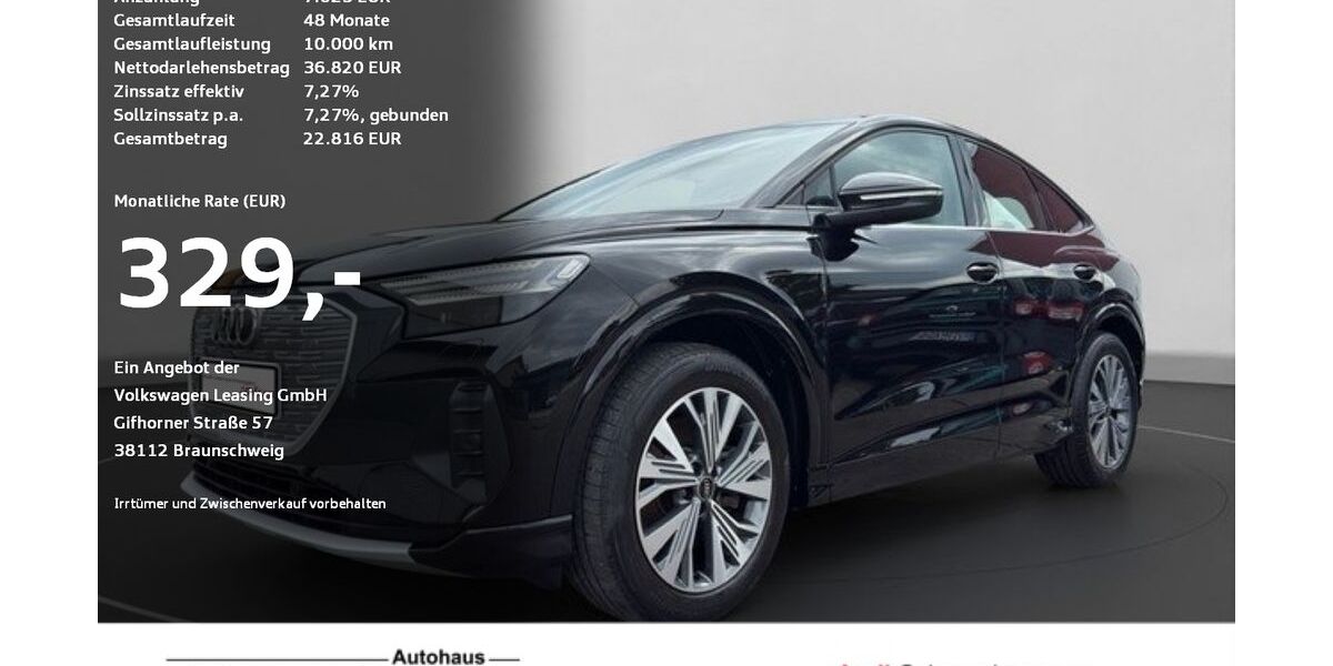 Audi Q4 e-tron 36.203 km 33.610 &euro; Ravensburg 88214