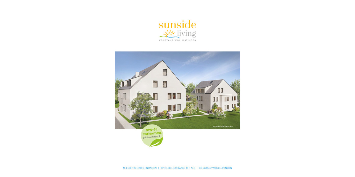 Etagenwohnung Konstanz Wollmatingen - 3 Zimmer, 641.200&euro; | Angebot:25675240