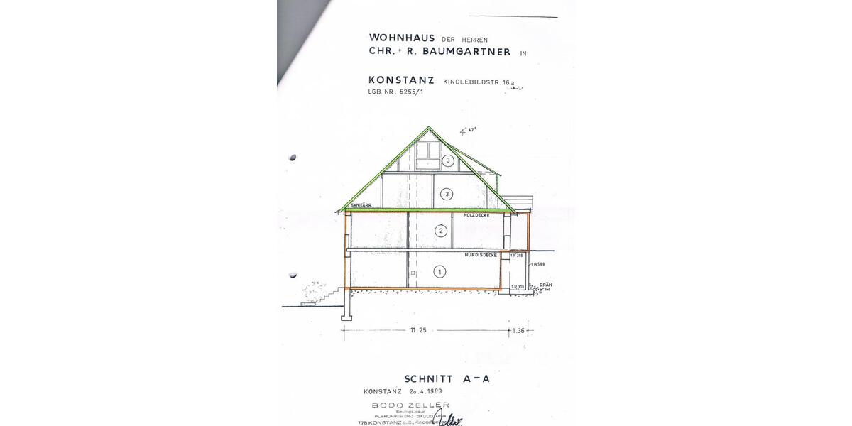 Maisonettenwohnung Konstanz Konstanz-Fürstenberg - 3 Zimmer, 62 m&sup2;, 350.000&euro; | Angebot:25299401