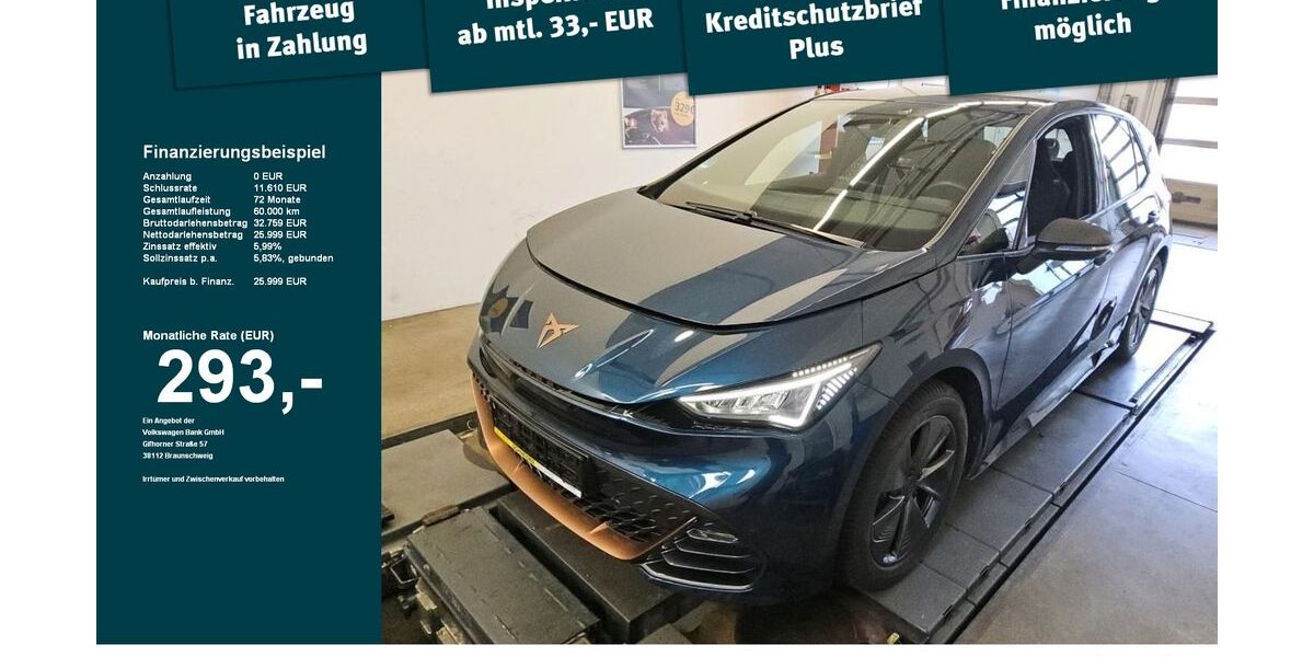 Cupra Born 13.250 km 25.880 &euro; Weingarten 88250