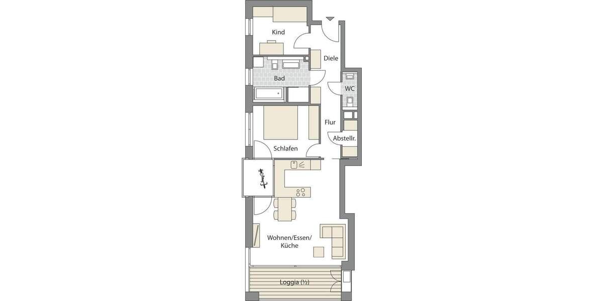 Etagenwohnung Friedrichshafen Allmannsweiler - 3 Zimmer, 83 m&sup2;, 745.000&euro; | Angebot:25772237