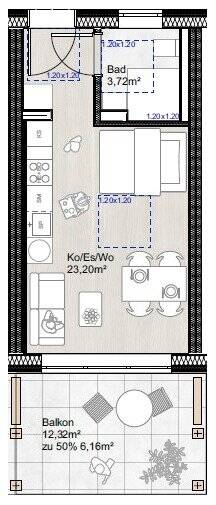 Etagenwohnung Wangen - 3 Zimmer, 71 m&sup2;, 404.900&euro; | Angebot:25729464