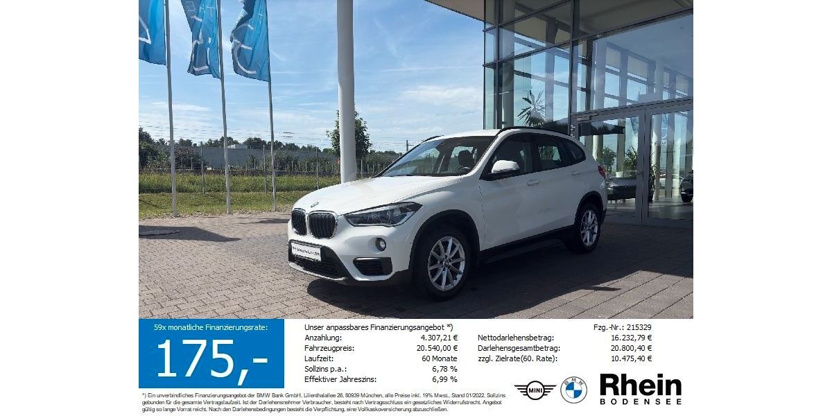 BMW X1 56.000 km 19.480 &euro; Friedrichshafen 88046