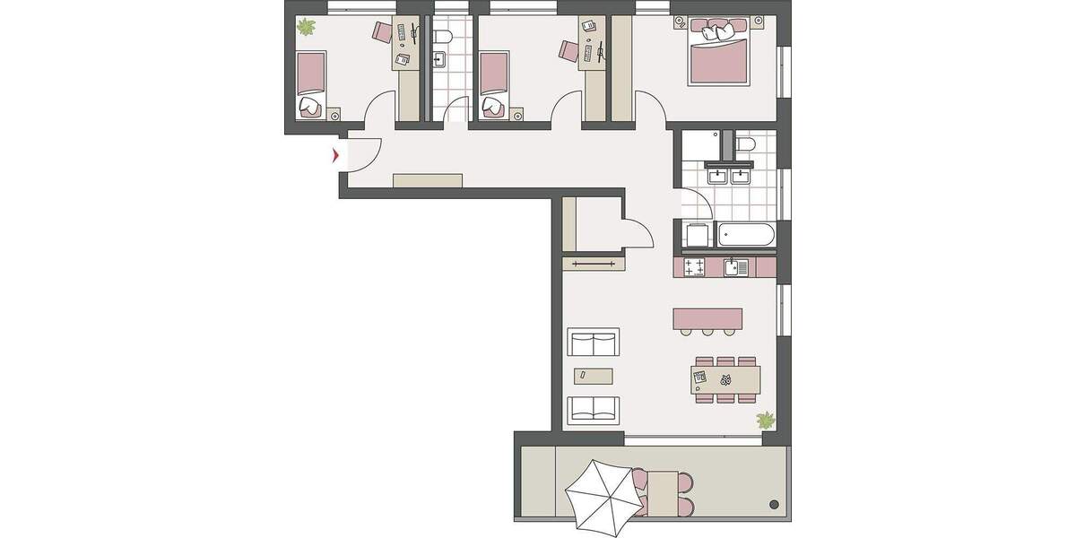 Etagenwohnung Friedrichshafen Ailingen - 4 Zimmer, 111 m&sup2;, 612.300&euro; | Angebot:25697101