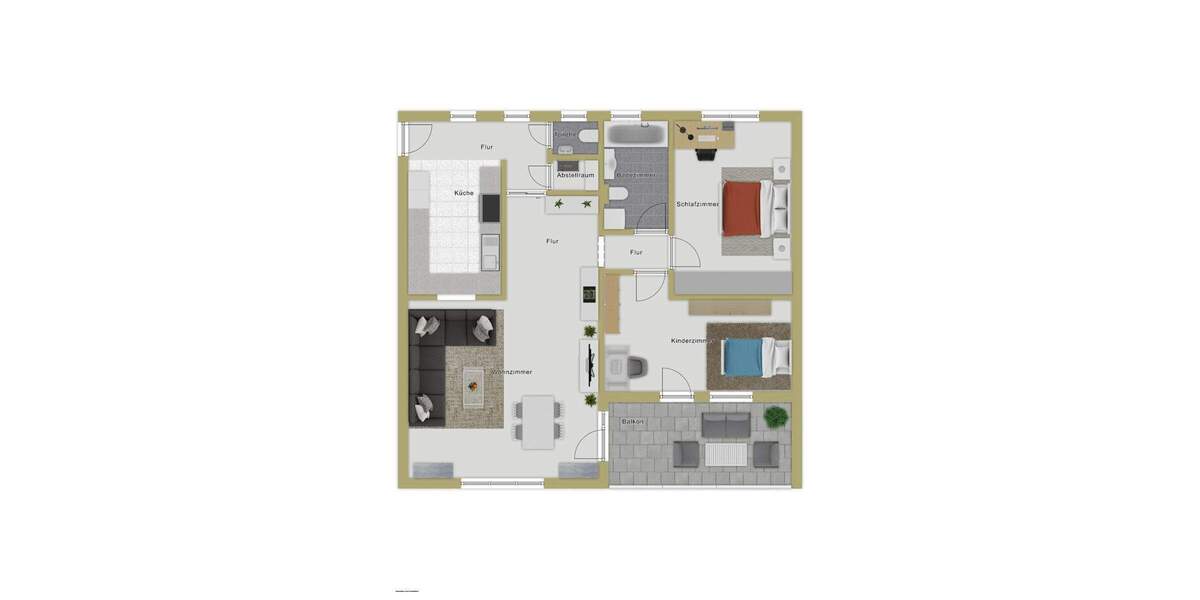 Etagenwohnung Friedrichshafen - 3 Zimmer, 89 m&sup2;, 449.000&euro; | Angebot:25693454