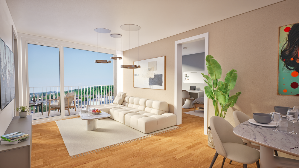 Etagenwohnung Konstanz Konstanz-Fürstenberg - 3 Zimmer, 82 m&sup2;, 591.800&euro; | Angebot:22834001