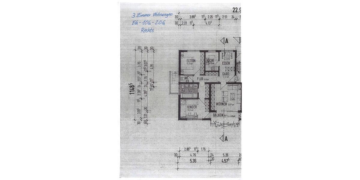 Etagenwohnung Friedrichshafen Allmannsweiler - 3 Zimmer, 94 m&sup2;, 1.090&euro; | Angebot:25942006