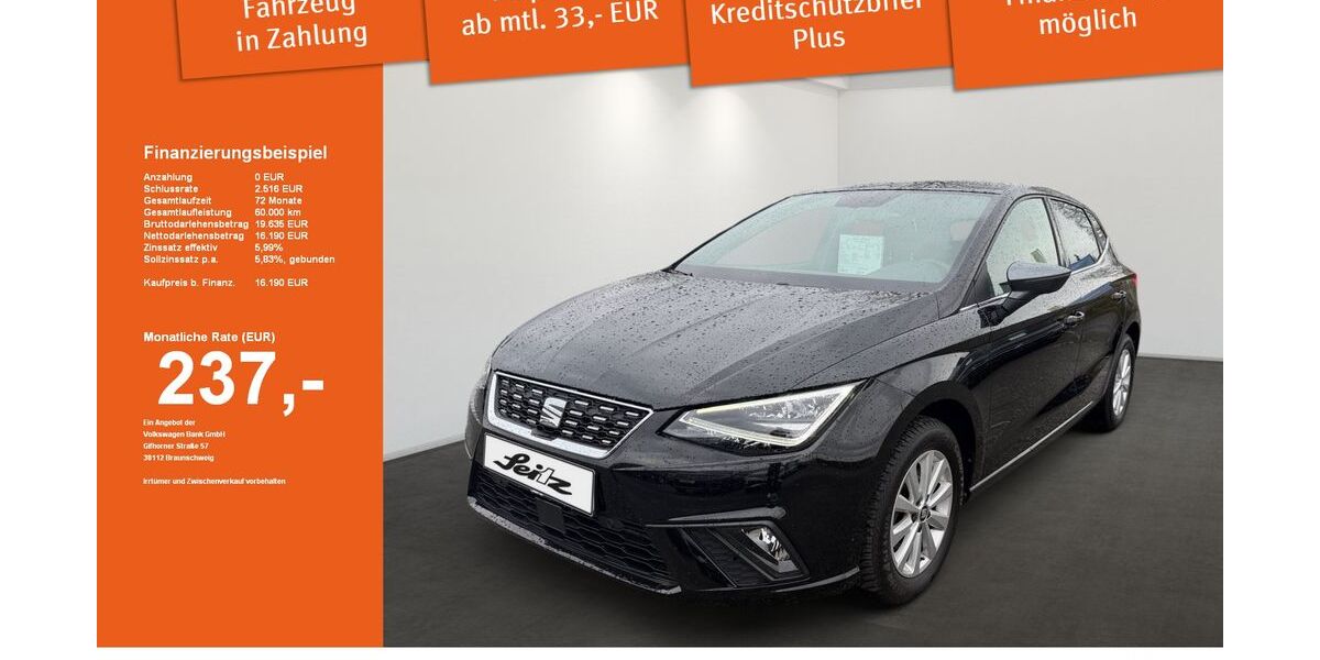 Seat Ibiza 33.905 km 16.190 &euro; Weingarten 88250