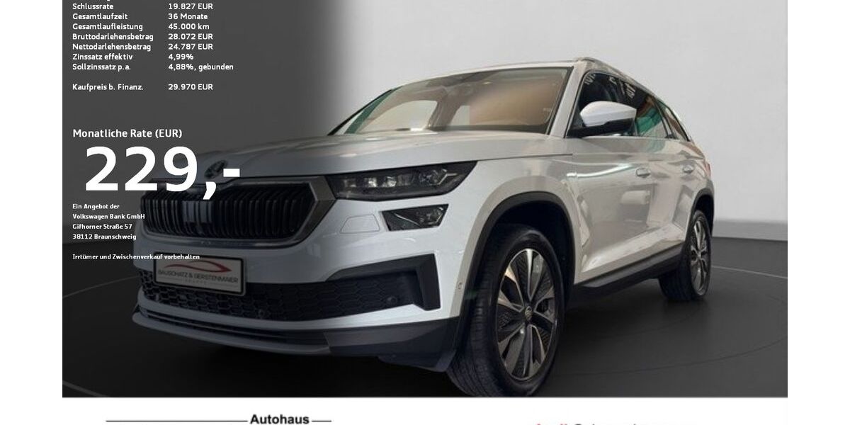 Skoda Kodiaq 56.486 km 29.970 &euro; Ravensburg 88214