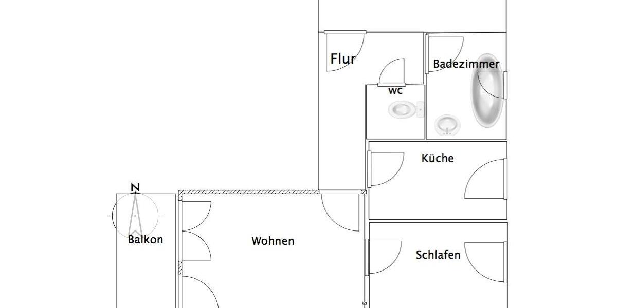 Etagenwohnung Ravensburg Galgenhalde - 2 Zimmer, 47 m&sup2;, 470&euro; | Angebot:25977688