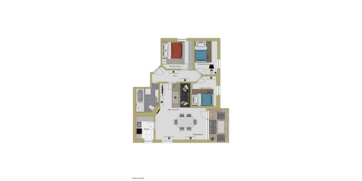 Etagenwohnung Friedrichshafen Allmannsweiler - 4 Zimmer, 79 m&sup2;, 369.000&euro; | Angebot:26695071