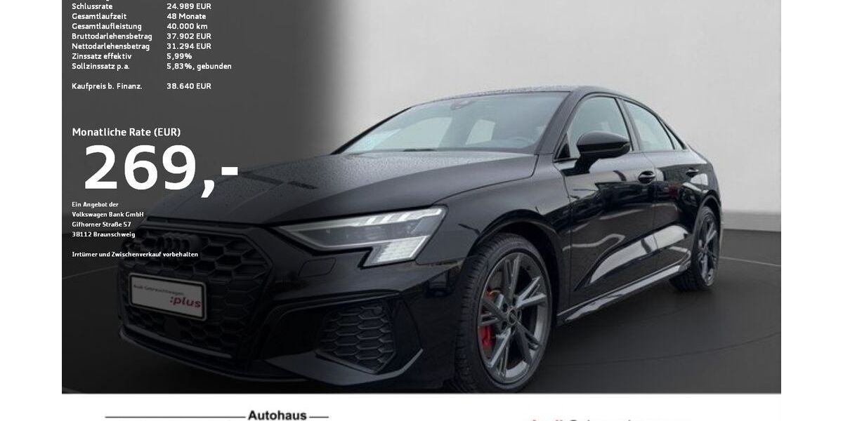 Audi S3 24.969 km 38.640 &euro; Ravensburg 88214