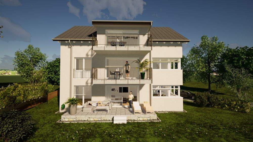 Etagenwohnung Wasserburg (Bodensee) Selmnau - 3 Zimmer, 92 m&sup2;, 628.900&euro; | Angebot:25695362