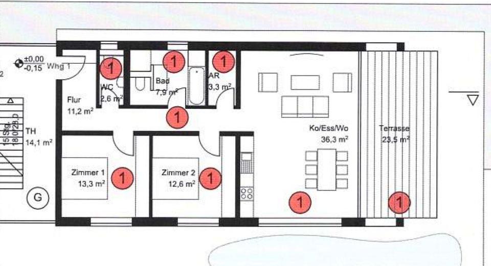 Erdgeschoßwohnung Überlingen - 3 Zimmer, 99 m&sup2;, 1.700&euro; | Angebot:26580017