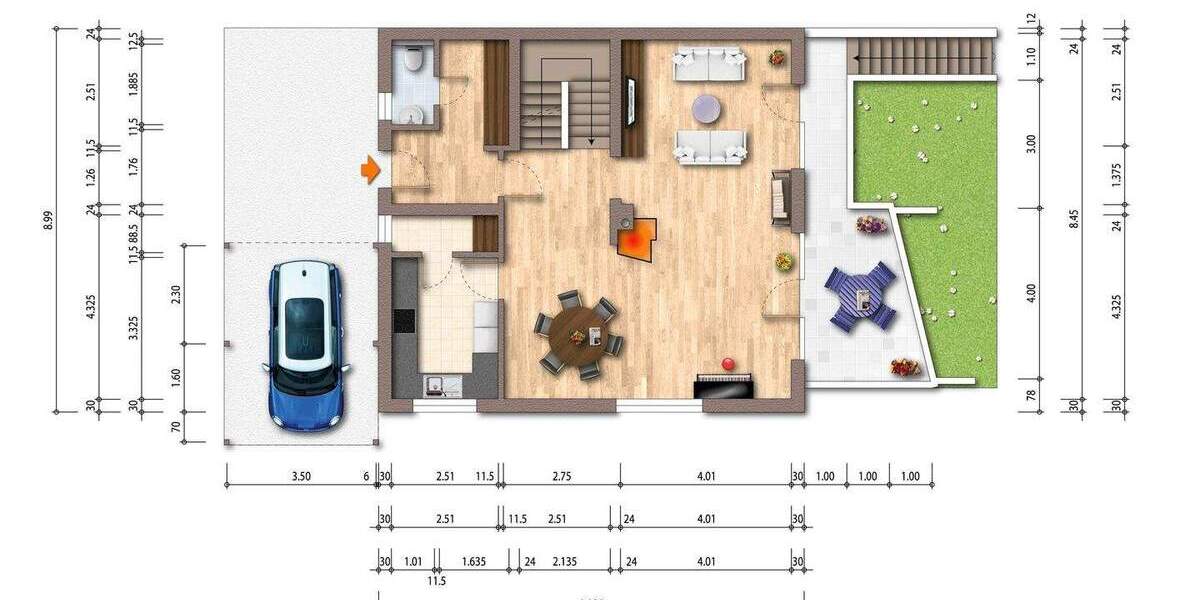 Doppelhaushälfte Daisendorf - 6 Zimmer, 166 m&sup2;, 775.000&euro; | Angebot:25779815