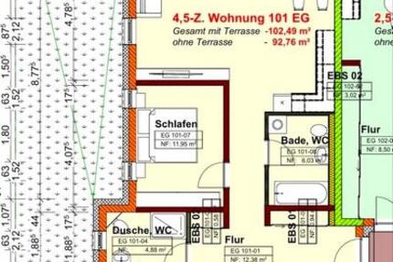 Wohnung Ebenweiler - 4.5 Zimmer, 100 m&sup2;, 1.400&euro; | Angebot:25614627