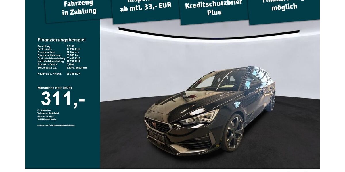 Cupra Leon 21.650 km 28.730 &euro; Weingarten 88250