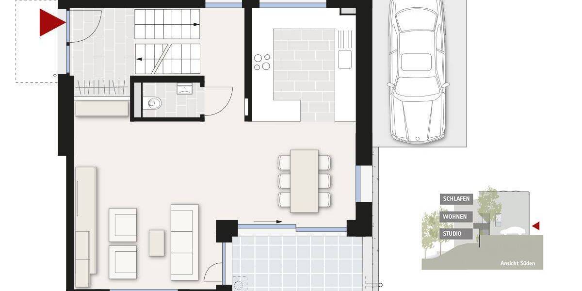 Doppelhaushälfte Ravensburg Weingartshof - 6 Zimmer, 156 m&sup2;, 970.000&euro; | Angebot:25708901