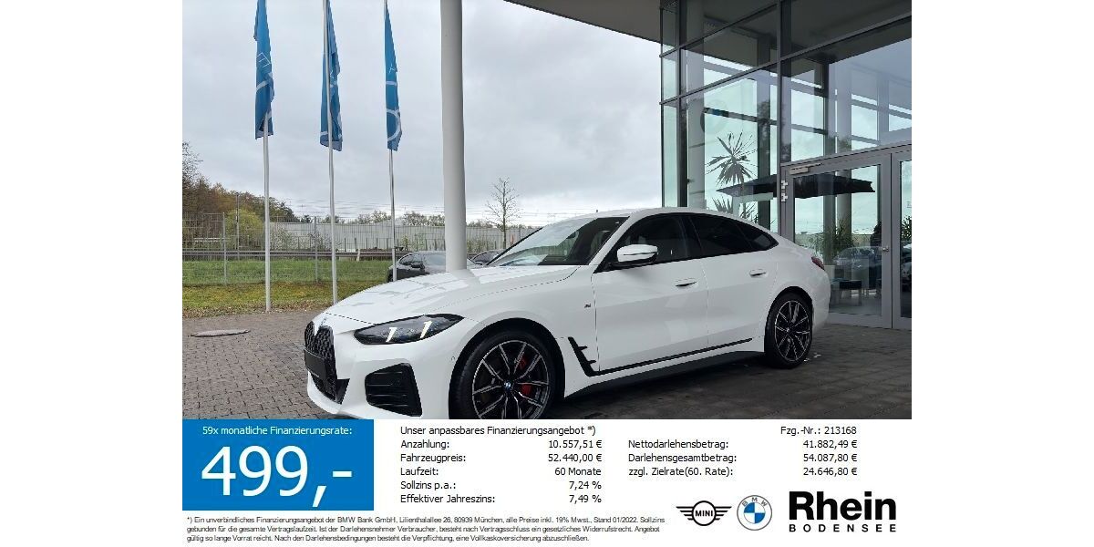 BMW 420 Gran Coupé 11.028 km 49.830 &euro; Friedrichshafen 88046