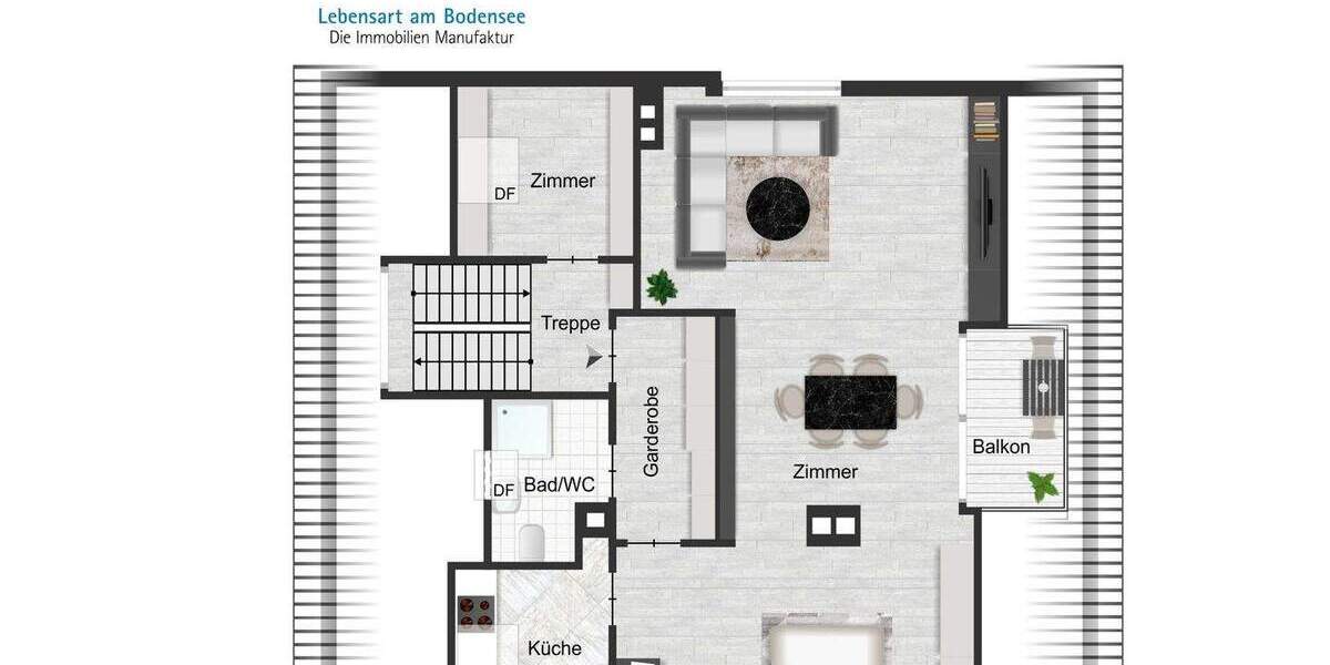 Etagenwohnung Überlingen - 2 Zimmer, 76 m&sup2;, 530.000&euro; | Angebot:25695291