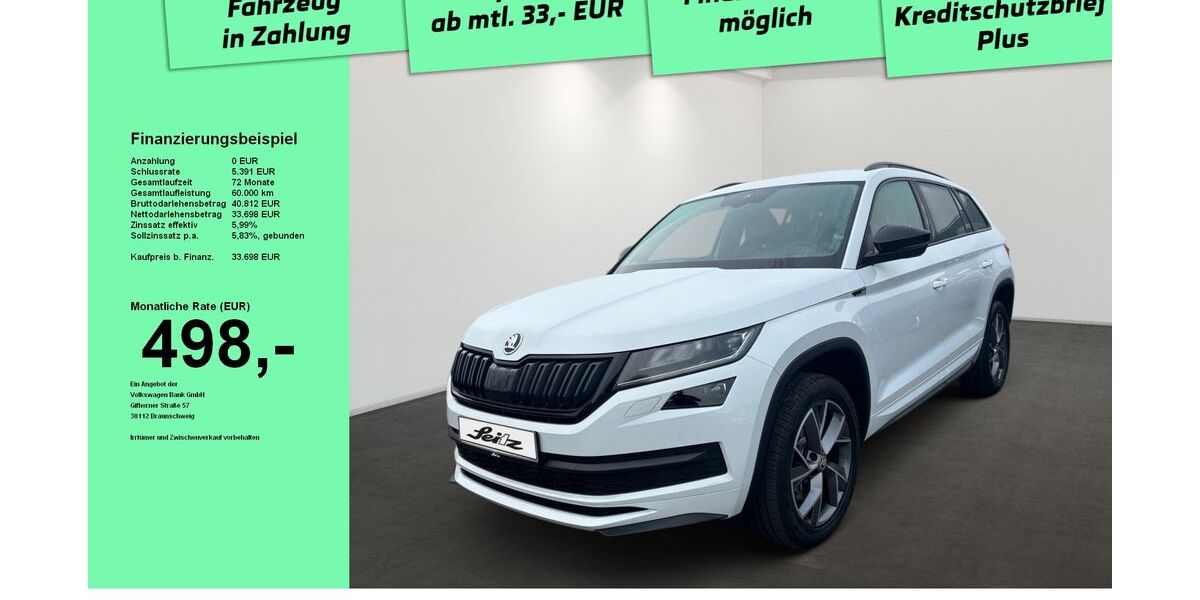 Skoda Kodiaq 61.250 km 33.149 &euro; Weingarten 88250