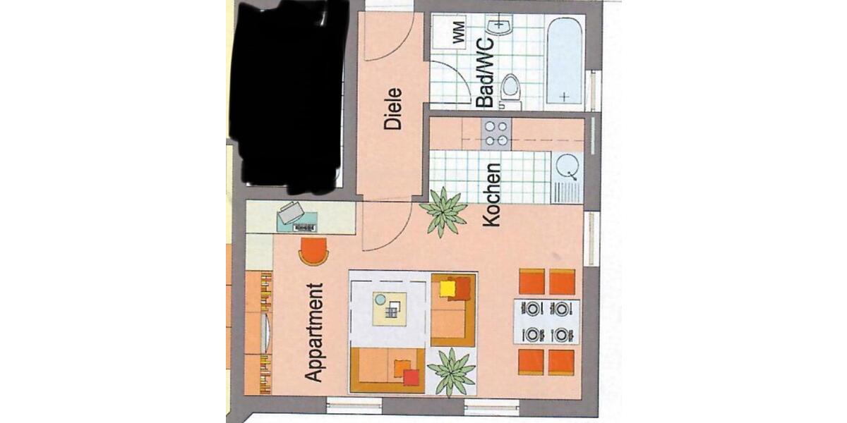 Erdgeschoßwohnung Meckenbeuren - 1.5 Zimmer, 34 m&sup2;, 520&euro; | Angebot:26583537