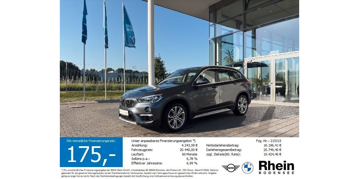 BMW X1 62.800 km 19.740 &euro; Friedrichshafen 88046