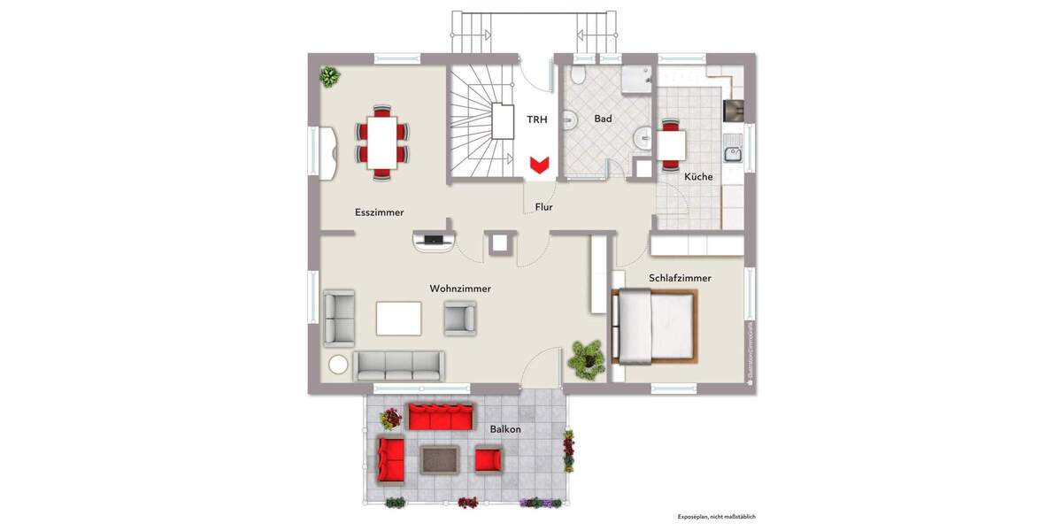 Etagenwohnung Friedrichshafen Allmannsweiler - 2 Zimmer, 100 m&sup2;, 324.000&euro; | Angebot:25670131