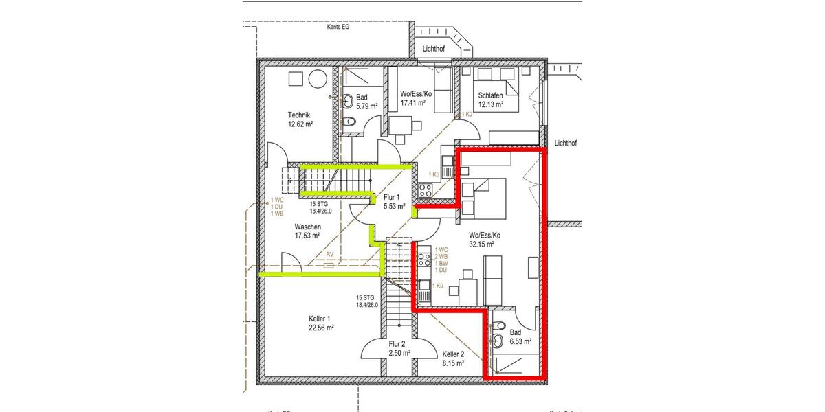 Etagenwohnung Horgenzell - 2 Zimmer, 40 m&sup2;, 750&euro; | Angebot:25048347