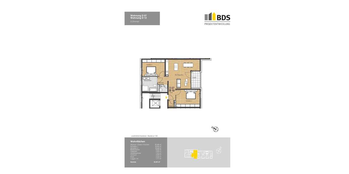 Etagenwohnung Friedrichshafen Ailingen - 3 Zimmer, 93 m&sup2;, 620.000&euro; | Angebot:26006558