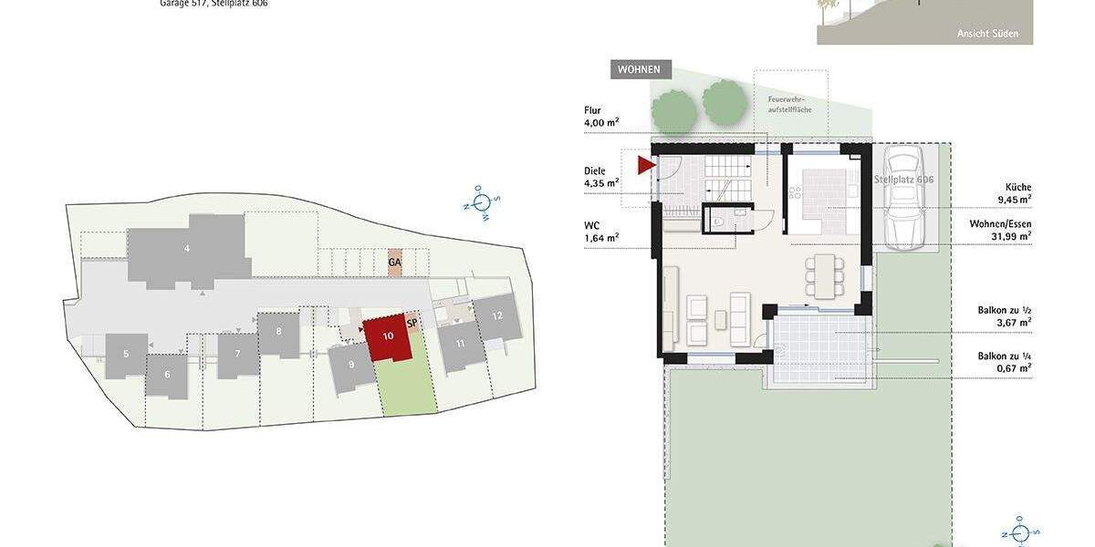 Doppelhaushälfte Ravensburg Weingartshof - 6 Zimmer, 156 m&sup2;, 970.000&euro; | Angebot:25708901