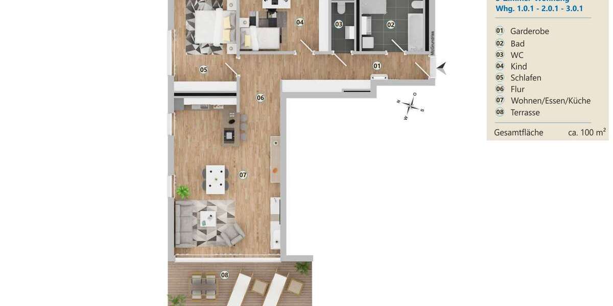 Etagenwohnung Langenargen-Bierkeller Bierkeller - 3 Zimmer, 100 m&sup2;, 1.486&euro; | Angebot:25720999