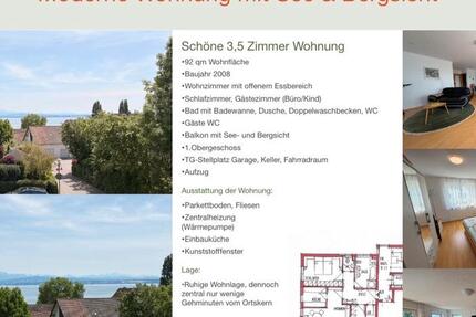 Wohnung Immenstaad am Bodensee - 3.5 Zimmer, 92 m&sup2;, 680.000&euro; | Angebot:26757455