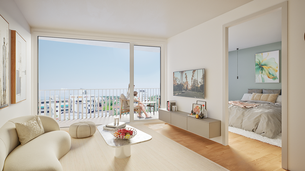 Etagenwohnung Konstanz Konstanz-Fürstenberg - 2 Zimmer, 51 m&sup2;, 401.100&euro; | Angebot:24544274