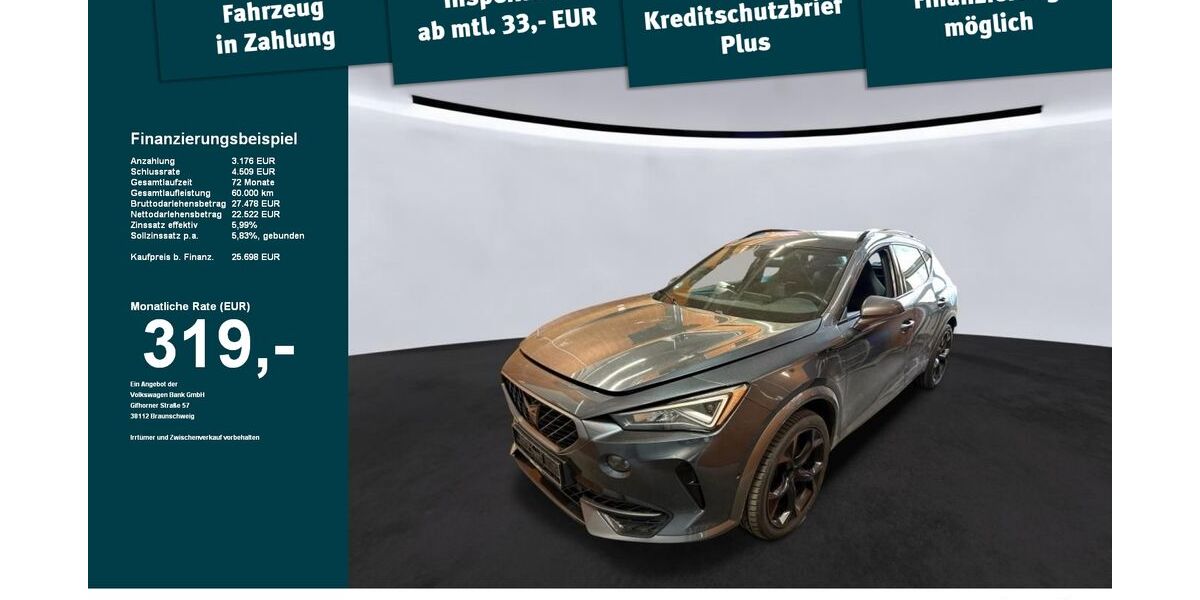 Cupra Formentor 42.170 km 25.448 &euro; Weingarten 88250