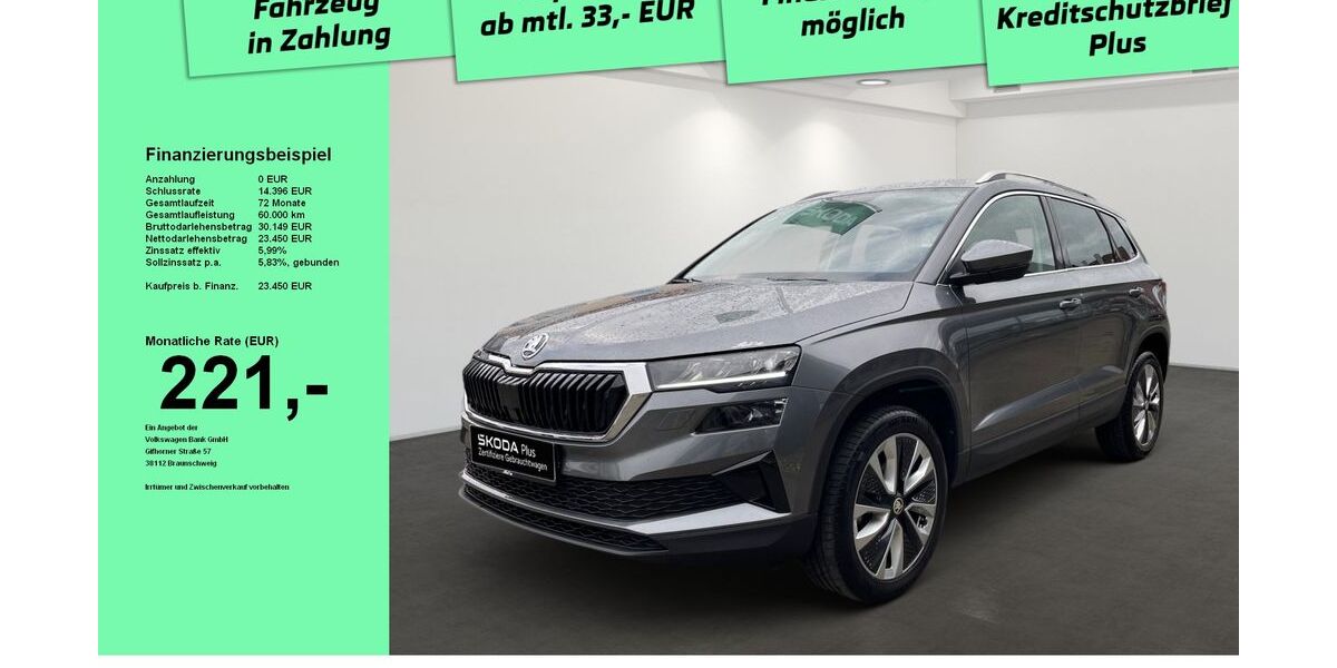 Skoda Karoq 17.709 km 23.450 &euro; Wangen im Allgäu 88239