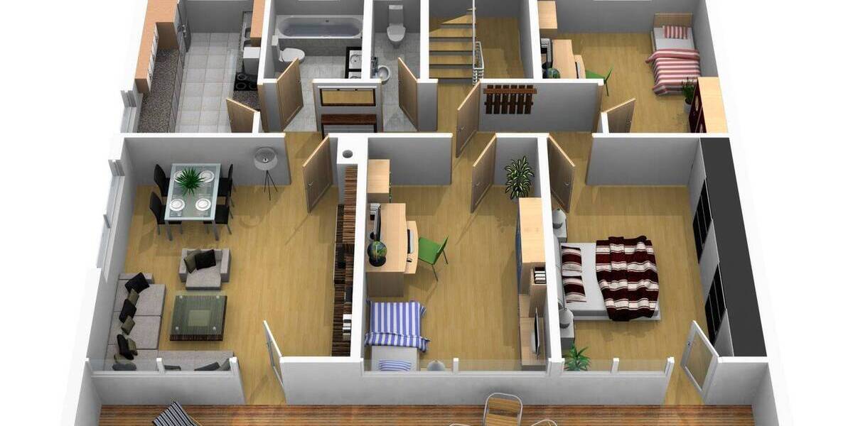 Etagenwohnung Langenargen - 4 Zimmer, 103 m&sup2;, 460.000&euro; | Angebot:25799507