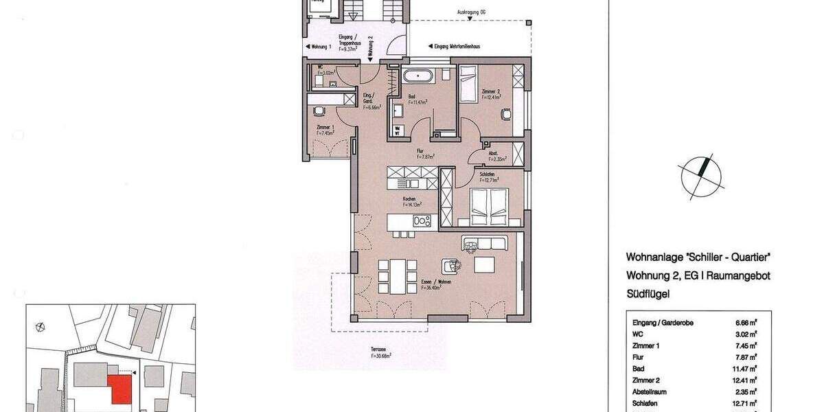 Etagenwohnung Wangen im Allgäu Wangen - 4 Zimmer, 125 m&sup2;, 770.955&euro; | Angebot:25929191