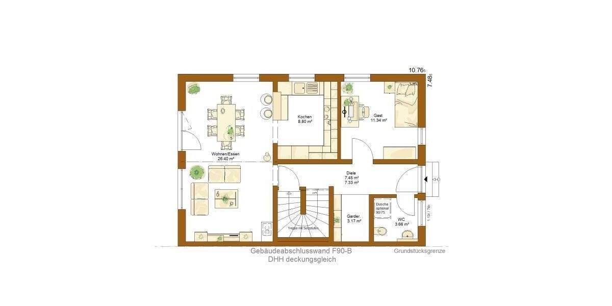 Doppelhaushälfte Neuravensburg bei Wangen im Allgäu Neuravensburg - 4 Zimmer, 122 m&sup2;, 652.500&euro; | Angebot:26688472