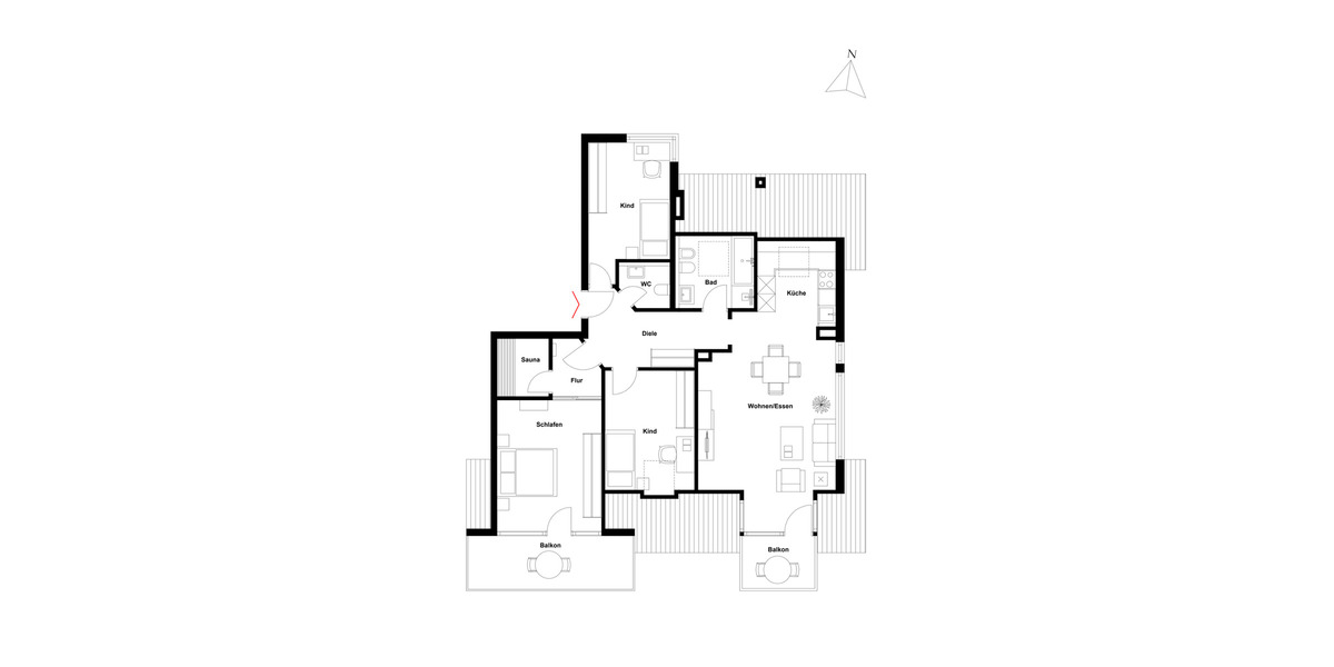 Etagenwohnung Konstanz Allmannsdorf - 4 Zimmer, 118 m&sup2;, 1.890&euro; | Angebot:25701847