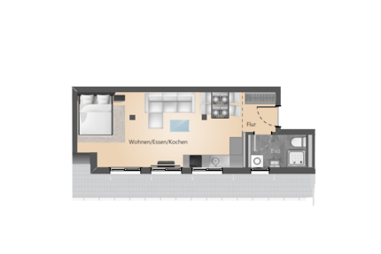 Wohnung Überlingen - 1 Zimmer, 37 m&sup2;, 311.100&euro; | Angebot:23676741